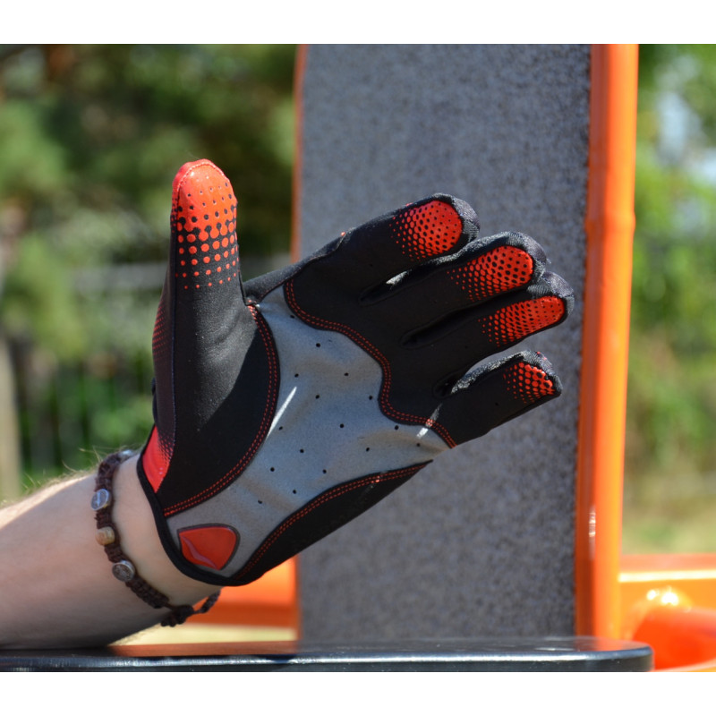 Перчатки для фитнеса MadMax MXG-101 X Gloves Black/Grey/Red L
