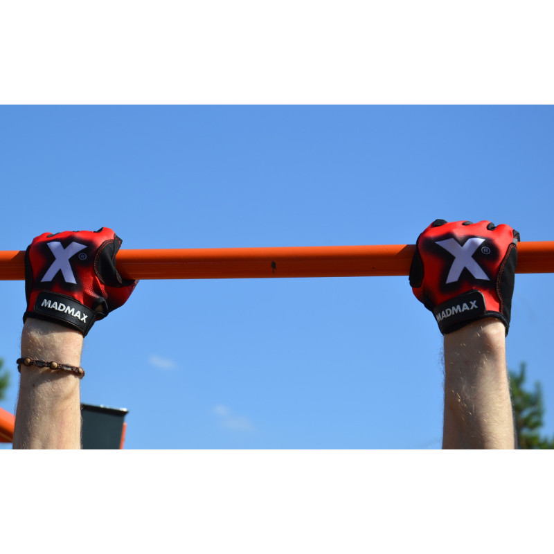 Перчатки для фитнеса MadMax MXG-101 X Gloves Black/Grey/Red L