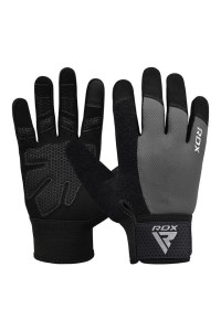 Перчатки для фитнеса RDX W1 Full Finger Plus Grey S