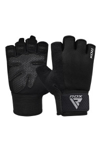 Перчатки для фитнеса RDX W1 Half Black Plus M