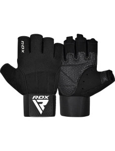 Рукавички для фітнесу RDX W3 BLACK WITH EVA PADDING-S