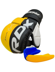 Рукавиці для ММА (Греплінгові рукавички) RDX T6 Plus Rex Yellow XL (капа в комплекті)