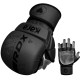 Рукавиці для ММА (Греплінгові рукавички) RDX F6 KARA Matte Black Plus L/XL (капа у комплекті)