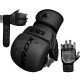 Рукавиці для ММА (Греплінгові рукавички) RDX F6 KARA Matte Black Plus L/XL (капа у комплекті)