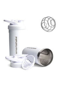 Шейкер спортивный SmartShake металлический Reforce Stainless Steel 30oz/900ml White