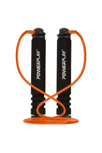 Скакалка PowerPlay 4205 Classic Plus Jump Rope Помаранчева (2,7m.)