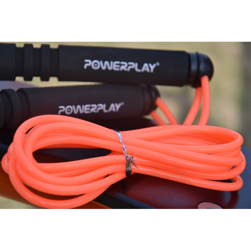 Скакалка PowerPlay 4205 Classic Plus Jump Rope Помаранчева (2,7m.)