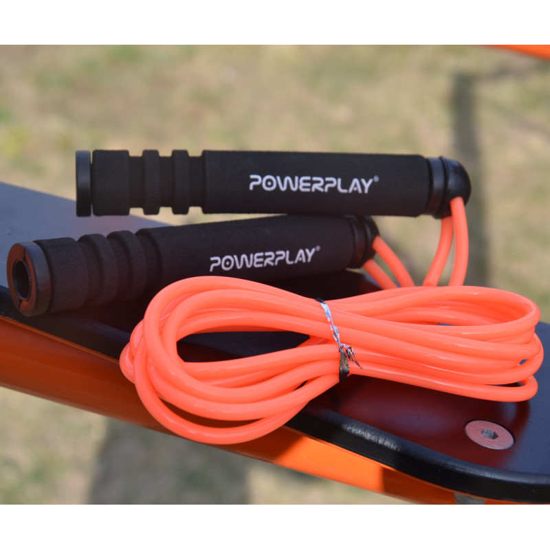 Скакалка PowerPlay 4205 Classic Plus Jump Rope Помаранчева (2,7m.)