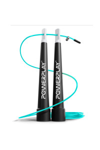 Скакалка швидкісна PowerPlay 4202 Ultra Speed Rope Бірюзова (2,9m.)