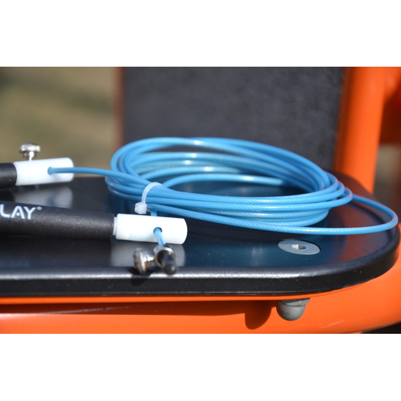 Скакалка швидкісна PowerPlay 4202 Ultra Speed Rope Бірюзова (2,9m.)