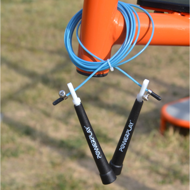 Скакалка швидкісна PowerPlay 4202 Ultra Speed Rope Бірюзова (2,9m.)