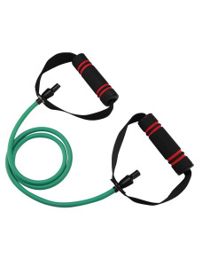 Трубчастий еспандер для фітнесу з ручками U-POWEX Latex resistance tube 20LB Green (9 кг.)
