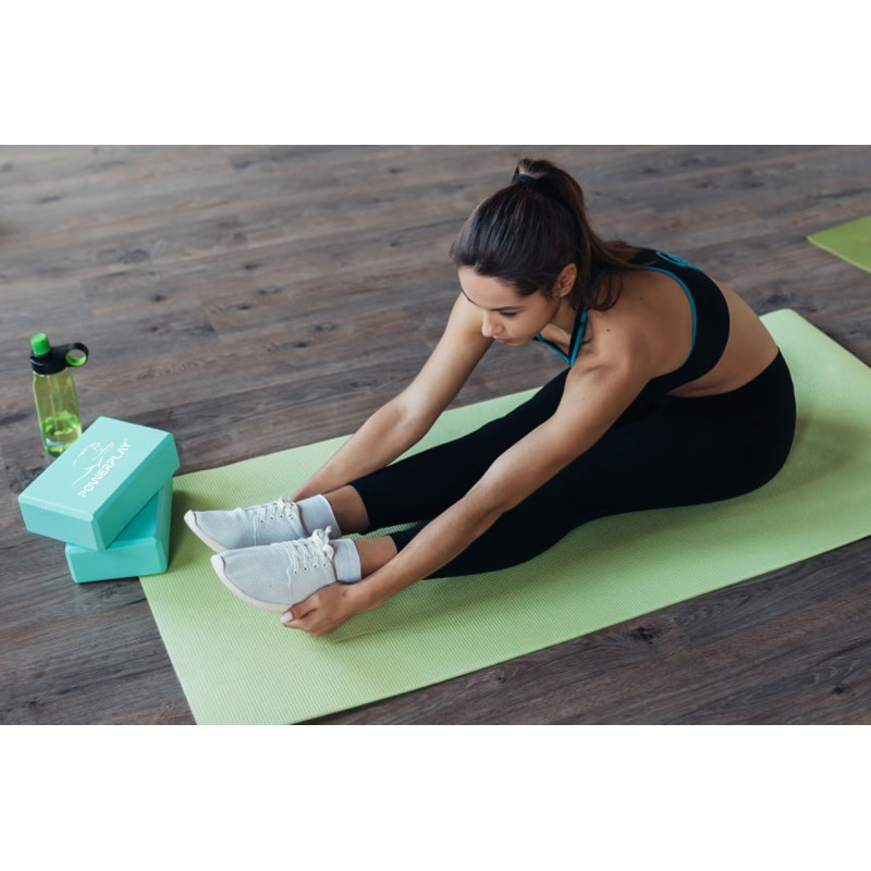 Блок для йоги 2 шт. (пара) PowerPlay 4006 Yoga Brick EVA Мятні