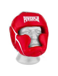 Боксерский шлем тренировочный PowerPlay 3100 PU Красный M
