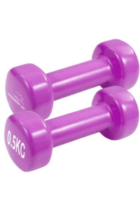 Гантели виниловые PowerPlay 4125 Achilles 20,5кг. Розовые ( пара 2шт.)