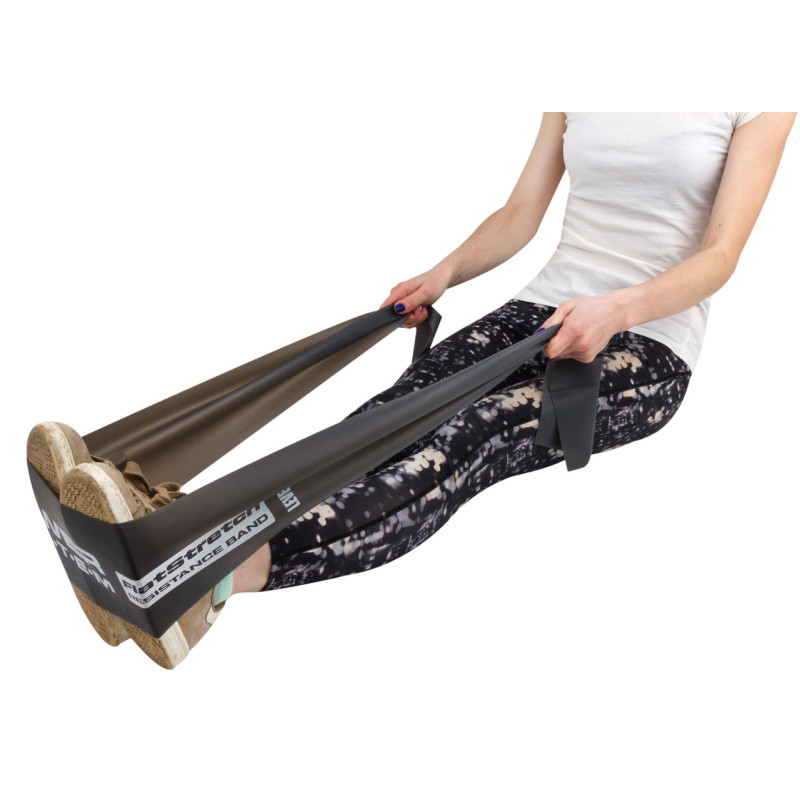 Стрічка-еспандер для спорту та реабілітації Power System PS-4123 Flat Stretch Band Level 3 Black (12-15кг.)