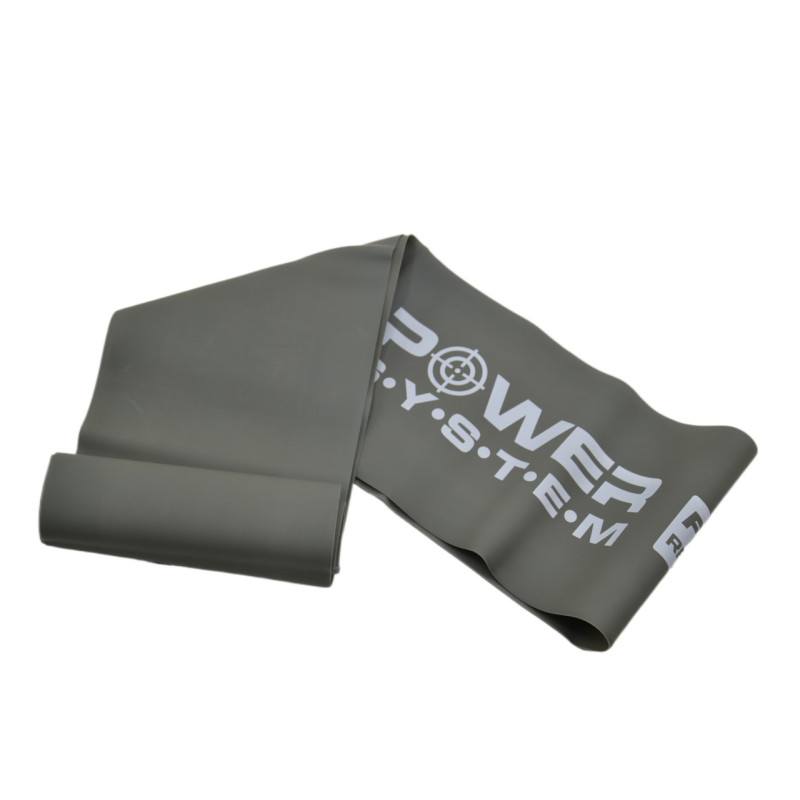 Стрічка-еспандер для спорту та реабілітації Power System PS-4123 Flat Stretch Band Level 3 Black (12-15кг.)
