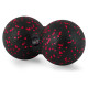 Масажний м*яч подвійний PowerPlay PP-4352 Epp foam peanut ball (d8*16cm.) Чорно/Червоний