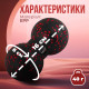 Масажний м*яч подвійний PowerPlay PP-4352 Epp foam peanut ball (d8*16cm.) Чорно/Червоний