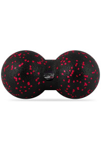 Масажний м*яч подвійний PowerPlay PP-4352 Epp foam peanut ball (d8*16cm.) Чорно/Червоний