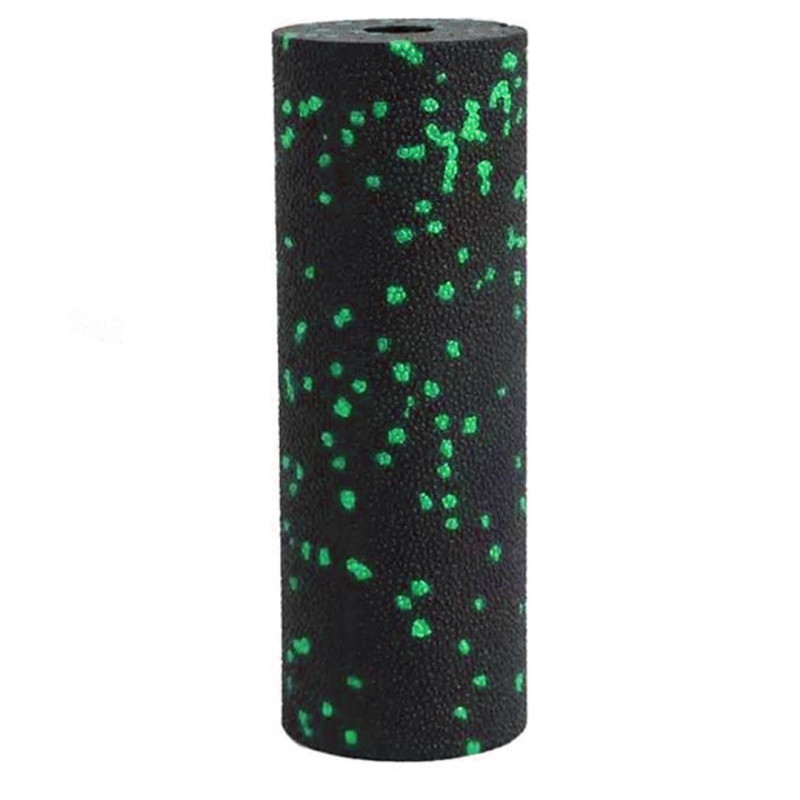 Массажный ролик (роллер) гладкий PowerPlay PP-4346 Mini EPP Foam Roller Черно/Зеленый (15x5,3см.)