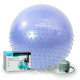 М*яч для фітнесу (фітбол) напівмасажний PowerPlay 4003 ?75 cm Gymball Sky Blue + помпа