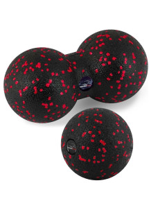 Набір м*ячів для масажу та йоги PowerPlay PP_4090 EPP (Комплект з 2 штук) Red