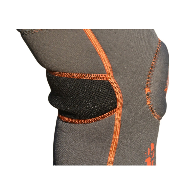 Наколінник MadMax MFA-297 Knee Support with Patella Stabilizer Dark Grey/Orange XL