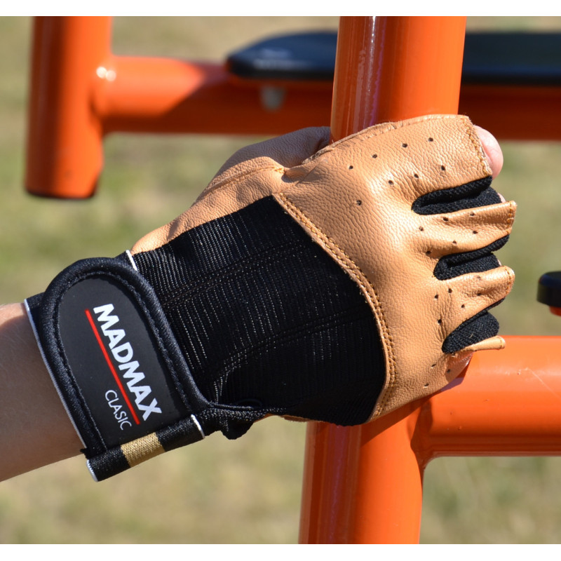 Рукавички для фітнесу MadMax MFG-248 Clasic Brown L