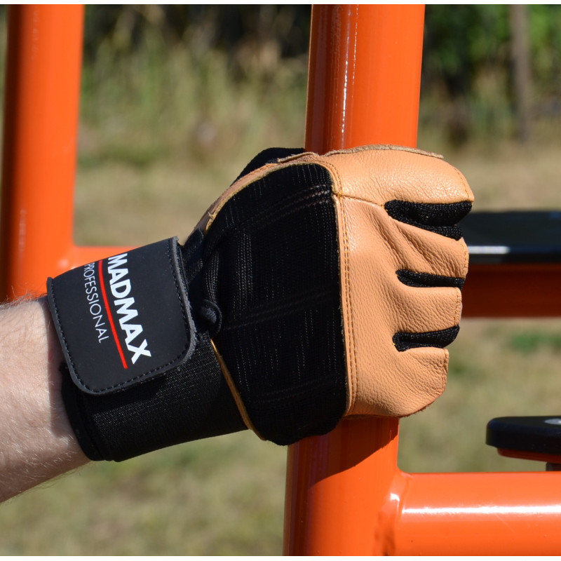 Рукавички для фітнесу MadMax MFG-269 Professional Brown S