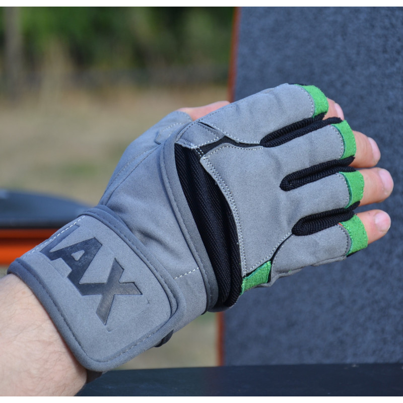 Рукавички для фітнесу MadMax MFG-860 Wild Grey/Green L
