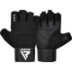 Перчатки для фитнеса RDX W3 BLACK WITH EVA PADDING-M