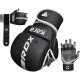 Рукавиці для ММА (Греплінгові рукавички) RDX F6 KARA Matte White Plus L/XL (капа у комплекті)