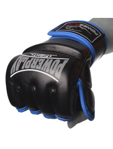 Рукавиці для MMA PowerPlay 3058 Чорно-Сині S