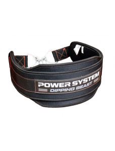 Пояс для обтяжень з ланцюгом Power System PS-3860 Dipping Beast неопреновий Black/Red