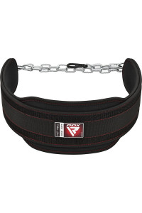 Пояс для обтяжень з ланцюгом RDX T7 Pro Dipping Belt 2 Layer неопреновий Black