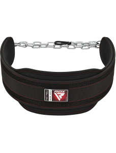 Пояс для обременений с цепью RDX T7 Dipping Belt 2 Layer неопреновый Black