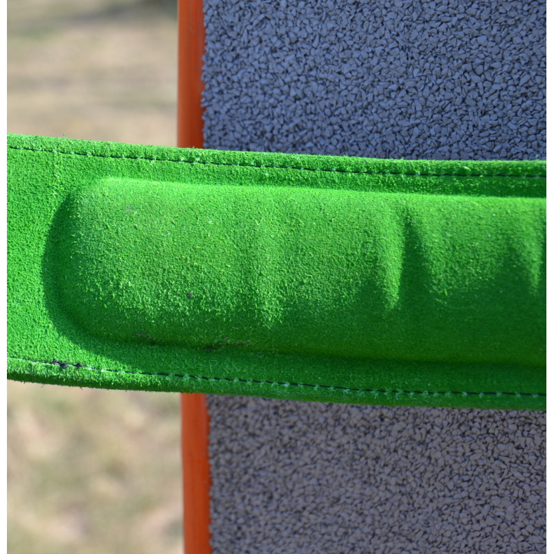 Пояс для важкої атлетики MadMax MFB-302 Quick Release Belt шкіряний Black/Green XXL