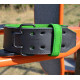 Пояс для важкої атлетики MadMax MFB-302 Quick Release Belt шкіряний Black/Green XXL
