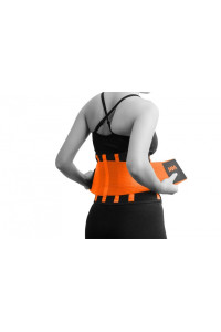 Пояс компрессионный MadMax MFA-277 Slimming belt Black/neon orange M