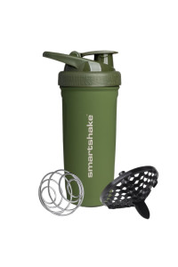 Шейкер спортивний SmartShake металевий Reforce Stainless Steel 30oz/900ml Army Green