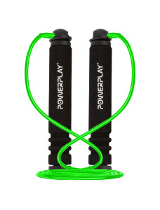 Скакалка PowerPlay 4205 Classic Plus Jump Rope Зелена (2,7m.)