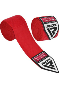Бинти для боксу RDX WX Professional Boxing Hand Wraps Red (4.5м.)