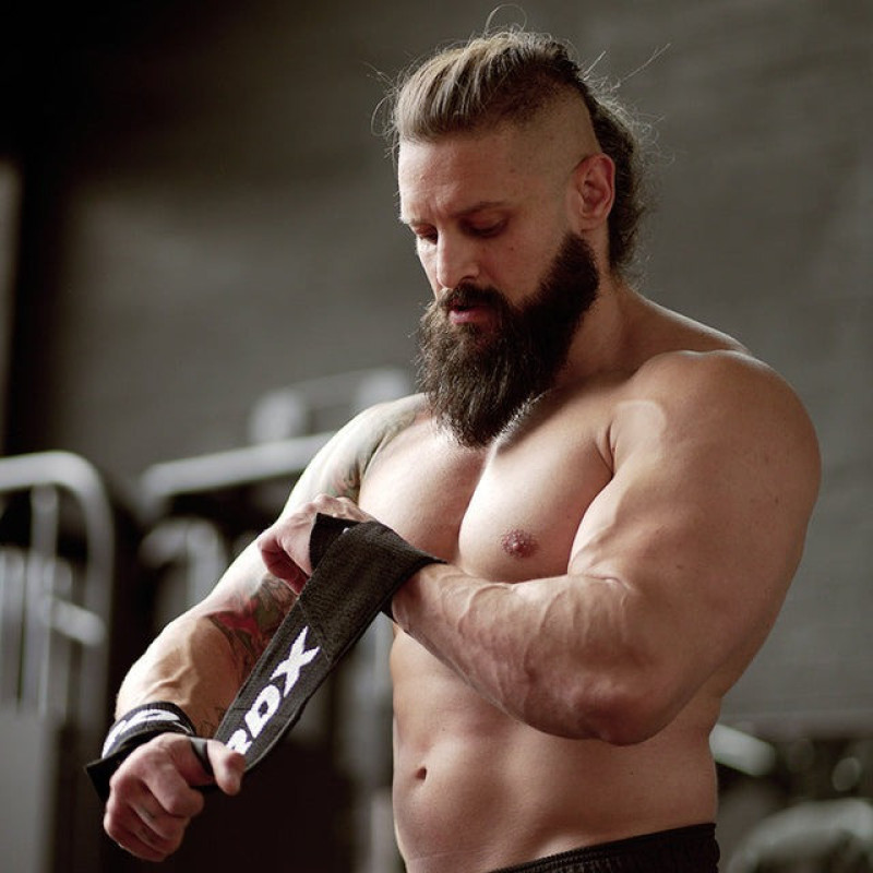 Бинти для зап*ясть (кистьові бинти) RDX W2 Gym Wrist Wraps Black Pro