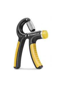 Эспандер кистевой PowerPlay PP-4323 с регулируемой нагрузкой 10-40 кг. Strength Grip Черно-желтый