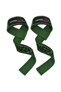 Лямки для тяги PowerPlay 7064 Lifting Gym Straps Зелені