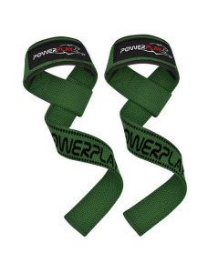 Лямки для тяги PowerPlay 7064 Lifting Gym Straps Зелені