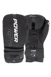 Боксерські рукавиці PowerPlay 3024 Ultra Mat Чорно-Білі 16 унцій