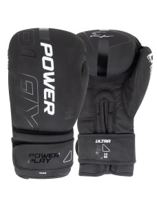 Боксерські рукавиці PowerPlay 3024 Ultra Mat Чорно-Білі 16 унцій