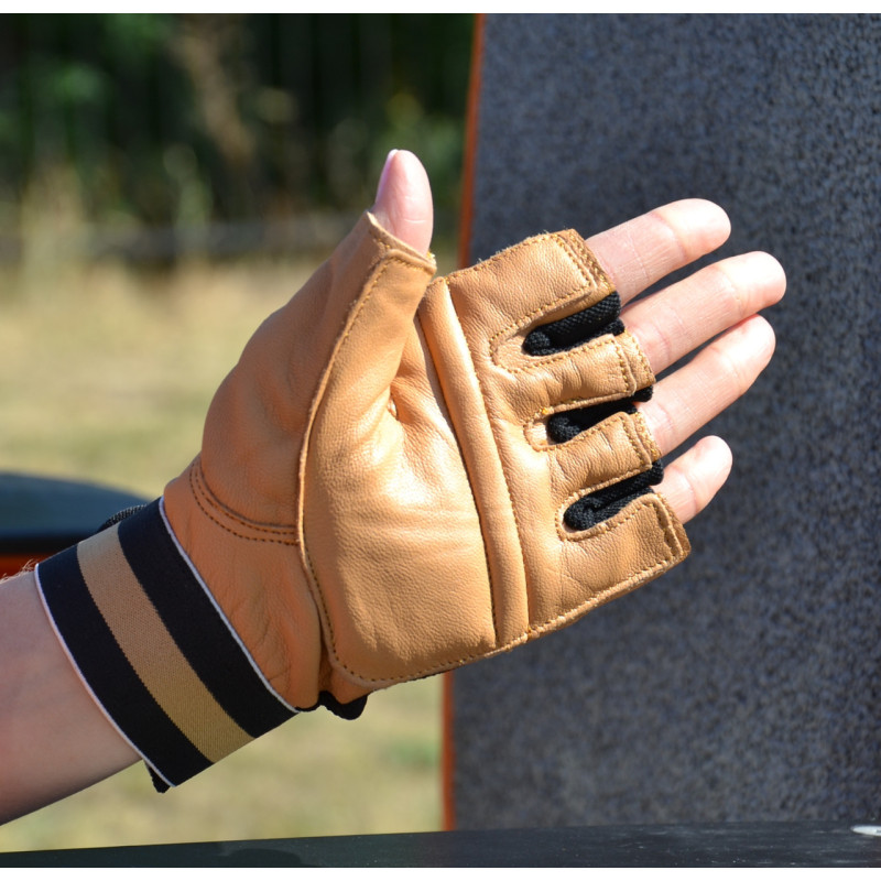 Рукавички для фітнесу MadMax MFG-248 Clasic Brown S